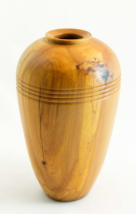 Vases décoratifs en bois tourné. Hêtre Coti. #157