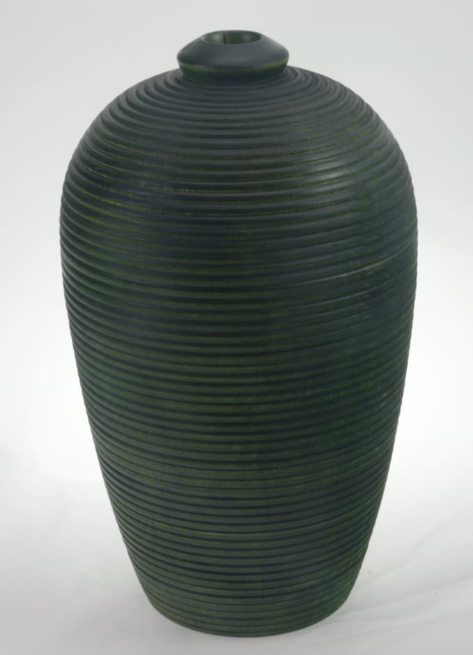 Vase en bois couleur- Bouleau #680b - 6 x 10 po.