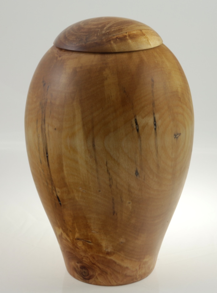 Urne funéraire écologique en bois- #160-Bouleau Coti 7 x 10,25po.