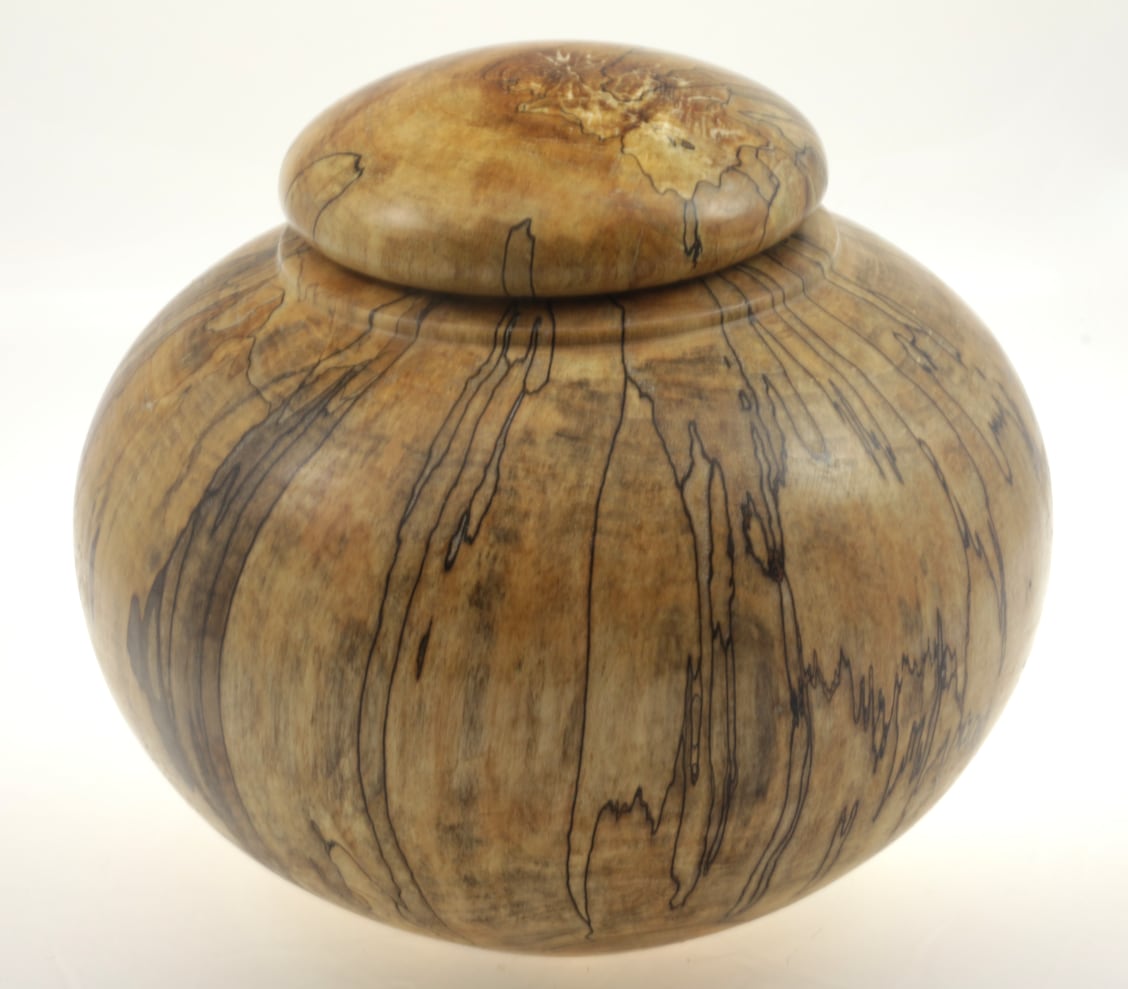 Urne funéraire écologique en bois- #174-Erable Coti 9,25 x 8,5po.