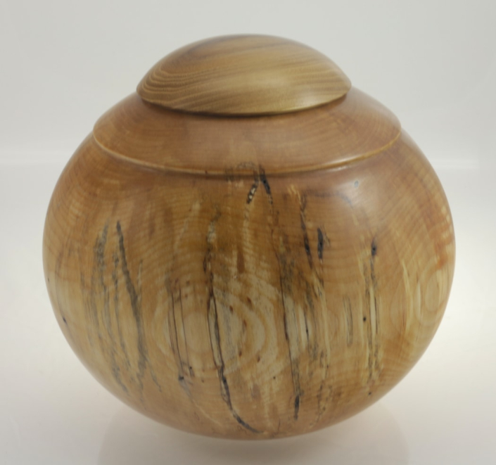 Urne funéraire écologique en bois- #181a-Bouleau Coti 9 x 8,5po.