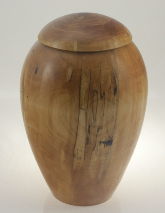 Urne funéraire écologique en bois- #189-Bouleau Coti 7,25 x 11po.