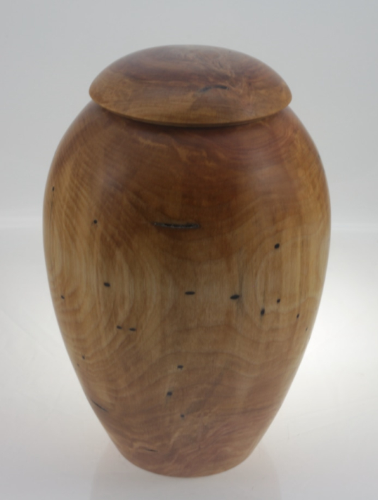 Urne funéraire écologique en bois- #194a-Bouleau Coti 7,25 x 10,75 po.