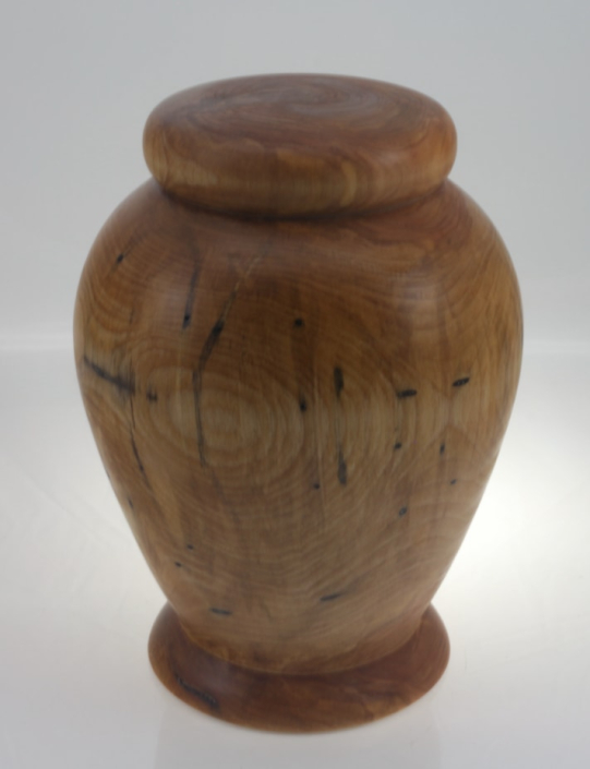Urne funéraire écologique en bois- #198-Bouleau Coti 7,5 x 10,5 po.