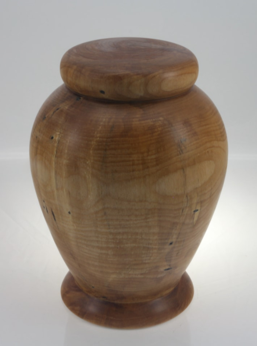 Urne funéraire écologique en bois- #198a-Bouleau Coti 7,5 x 10,5 po.