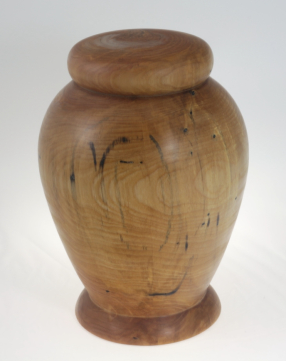 Urne funéraire écologique en bois- #198-Bouleau Coti 7,5 x 10,5 po.