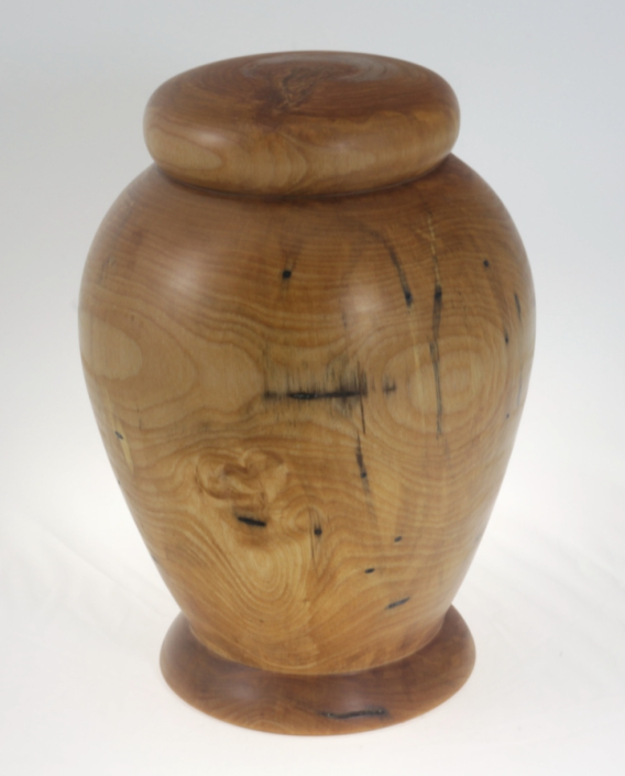 Urne funéraire écologique en bois- #198a-Bouleau Coti 7,5 x 10,5 po.