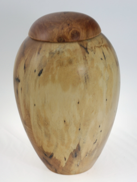 Urne funéraire écologique en bois- #201a-Érable Coti 7,25 x 11,25 po.
