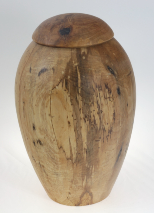 Urne funéraire écologique en bois- #202-Érable Coti 7 x 11,25 po.