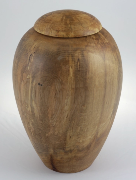 Urne funéraire écologique en bois- #221a-Erable Coti 7,25x11 po.