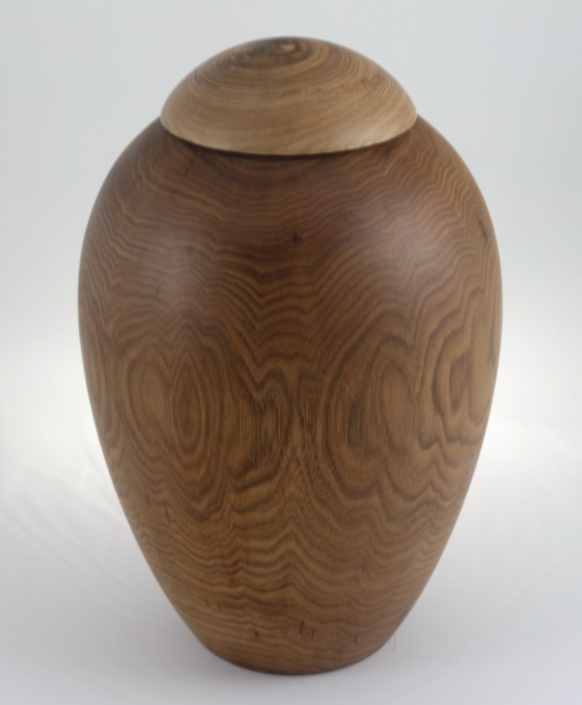 Urne funéraire écologique en bois- #222a-Noyer Cendré 7,5x11,5 po.