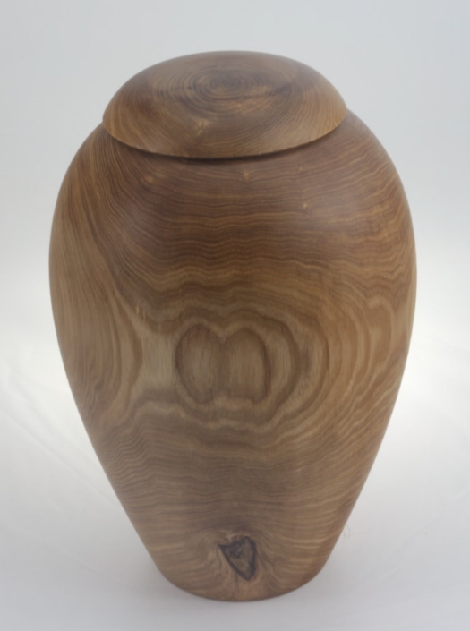 Urne funéraire écologique en bois- #228- Frêne 7,25 x 11 po.