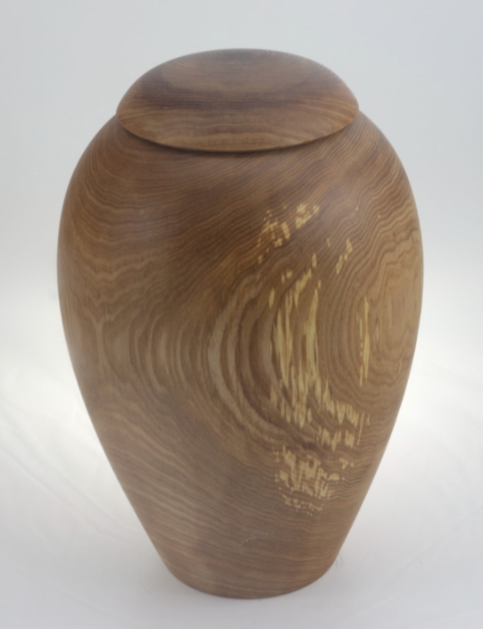 Urne funéraire écologique en bois- #228a- Frêne 7,25 x 11 po.