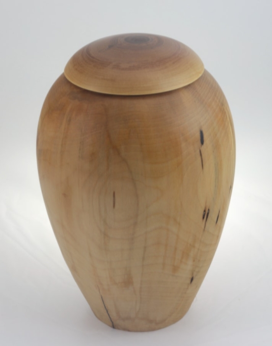 Urne funéraire écologique en bois- #229- Bouleau Coti 7 x 11 po.