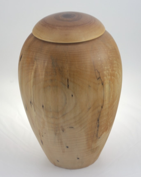 Urne funéraire écologique en bois- #229a- Bouleau Coti 7 x 11 po.