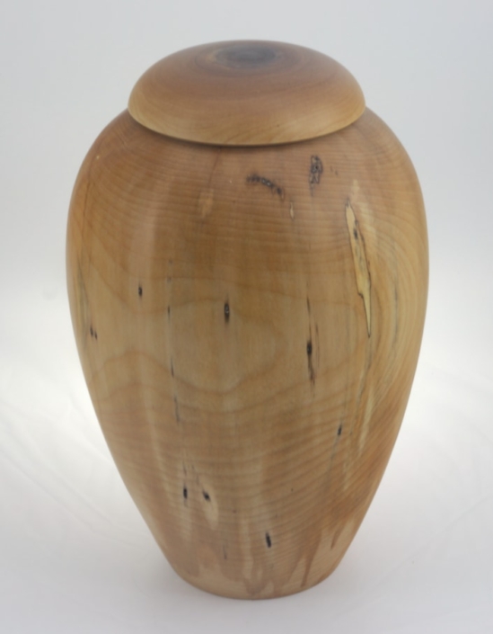 Urne funéraire écologique en bois- #230a- Bouleau Coti 7,25 x 11,25 po.