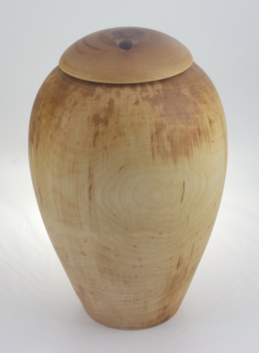 Urne funéraire écologique en bois- #231- Bouleau Coti 7,25 x 11,25 po.
