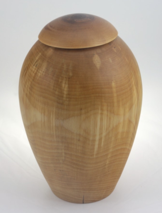 Urne funéraire écologique en bois- #232- Bouleau Coti 7 x 11 po.