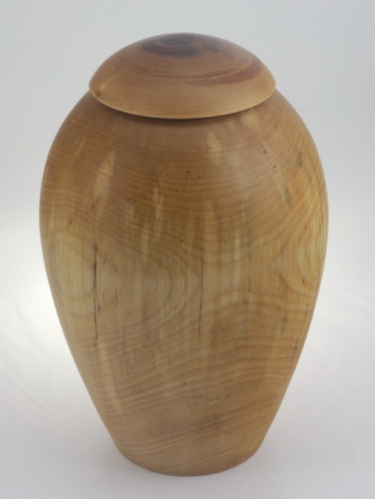 Urne funéraire écologique en bois- #232a- Bouleau Coti 7 x 11 po.