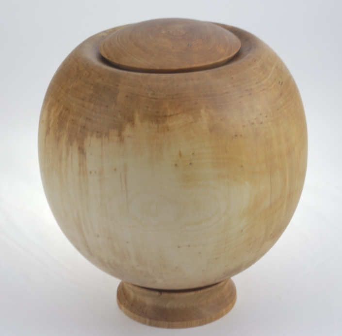 Urne funéraire écologique en bois- #233a- Bouleau Coti 8 x 9 po.
